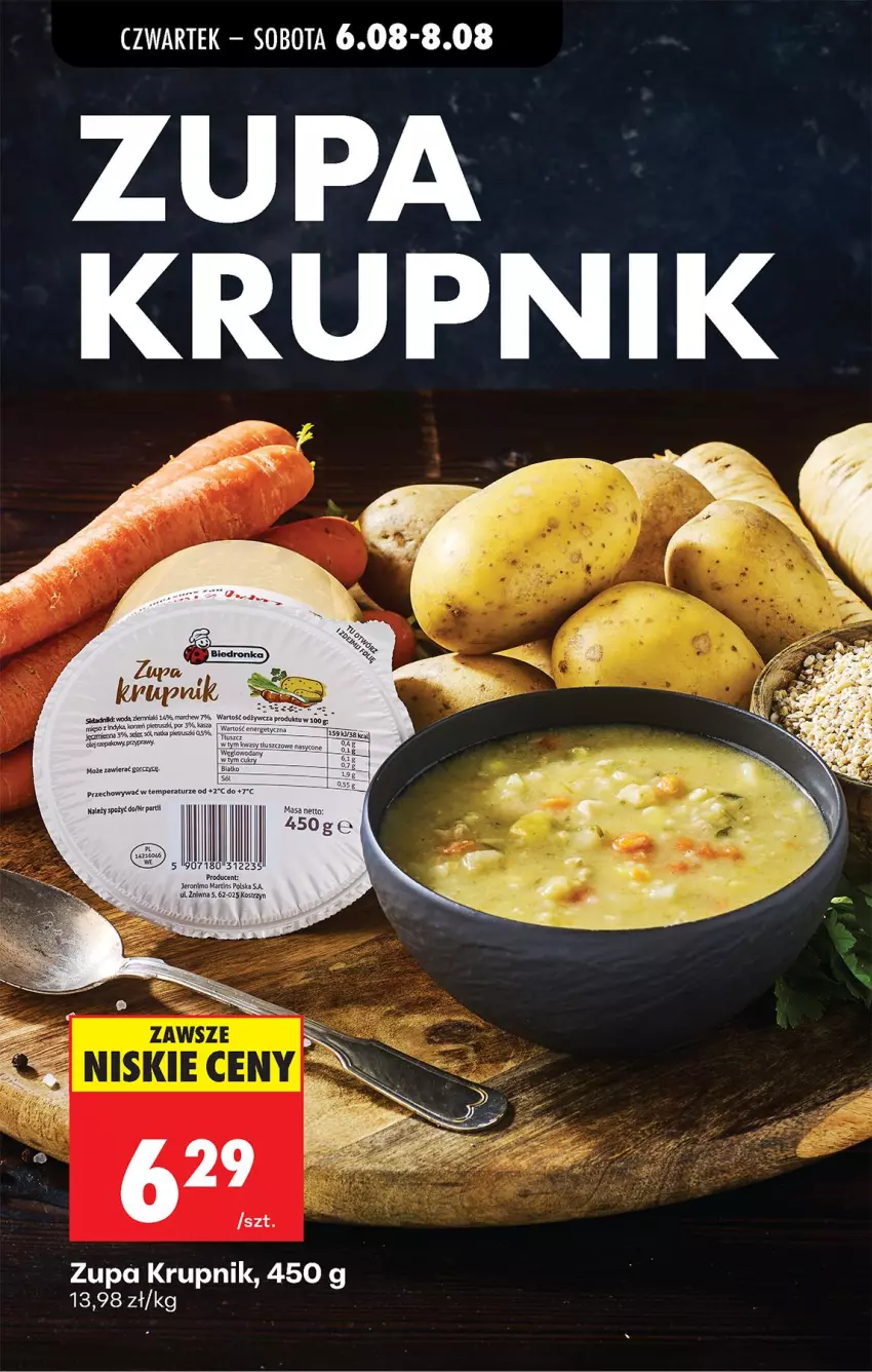 Gazetka promocyjna Biedronka - Od Czwartku - ważna 06.08 do 08.08.2026 - strona 49 - produkty: Krupnik, LG, Przyprawy, PSB, Woda, Zupa