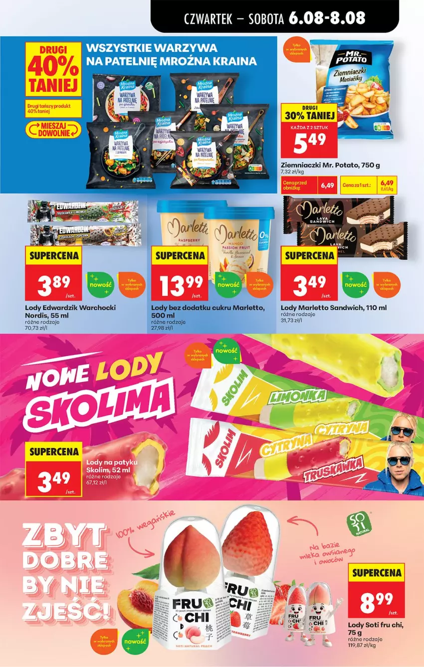 Gazetka promocyjna Biedronka - Od Czwartku - ważna 06.08 do 08.08.2026 - strona 53 - produkty: Lody, Warzywa