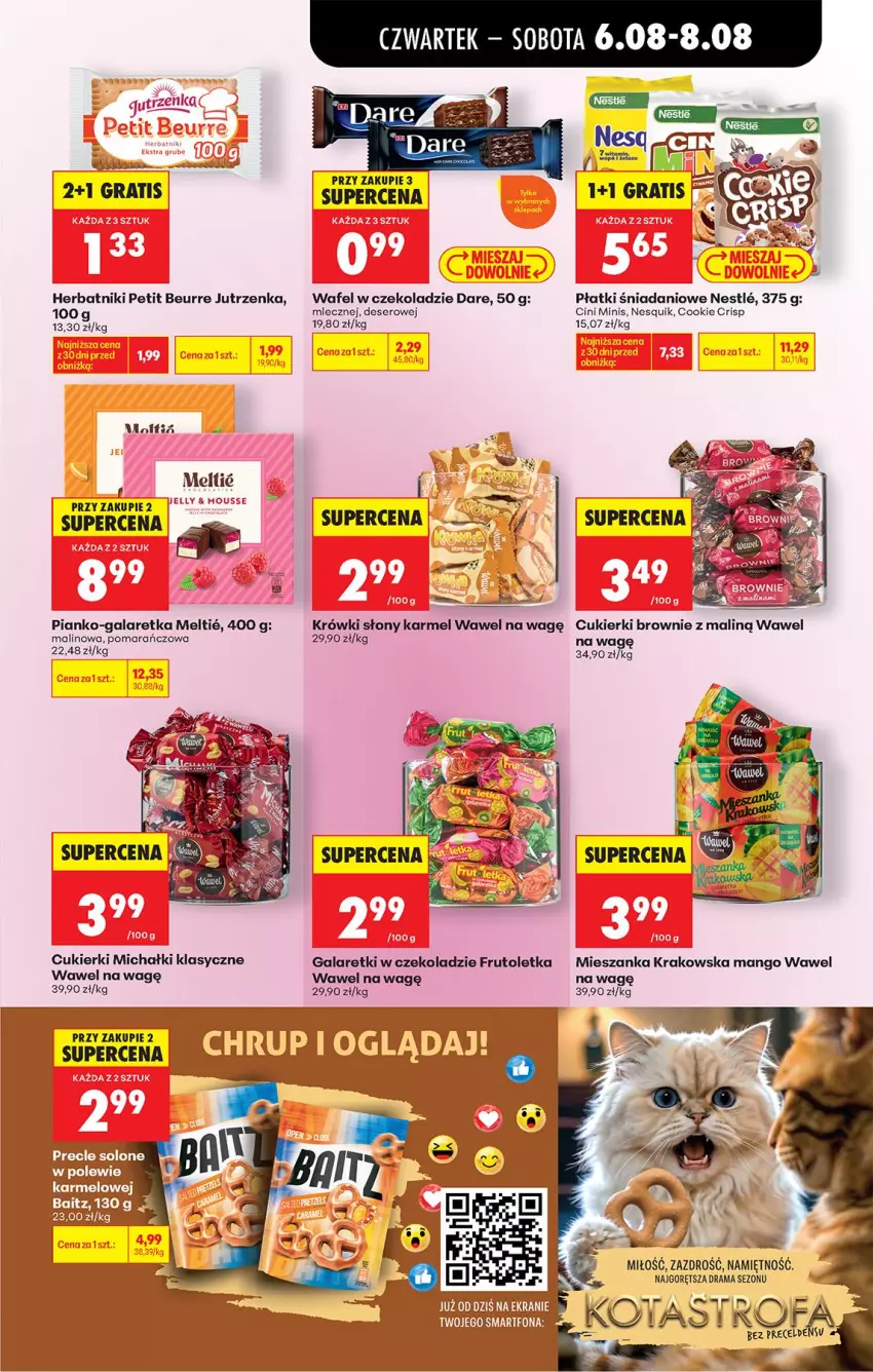 Gazetka promocyjna Biedronka - Od Czwartku - ważna 06.08 do 08.08.2026 - strona 73 - produkty: Brownie, Cini Minis, Cukier, Cukierki, Danio, Deser, Gala, Galaretka, Galaretki, Gra, Herbatniki, Herbatniki Petit Beurre, Jutrzenka, Mango, Michałki, Nesquik, Rama, Ser, Smartfon, Wawel
