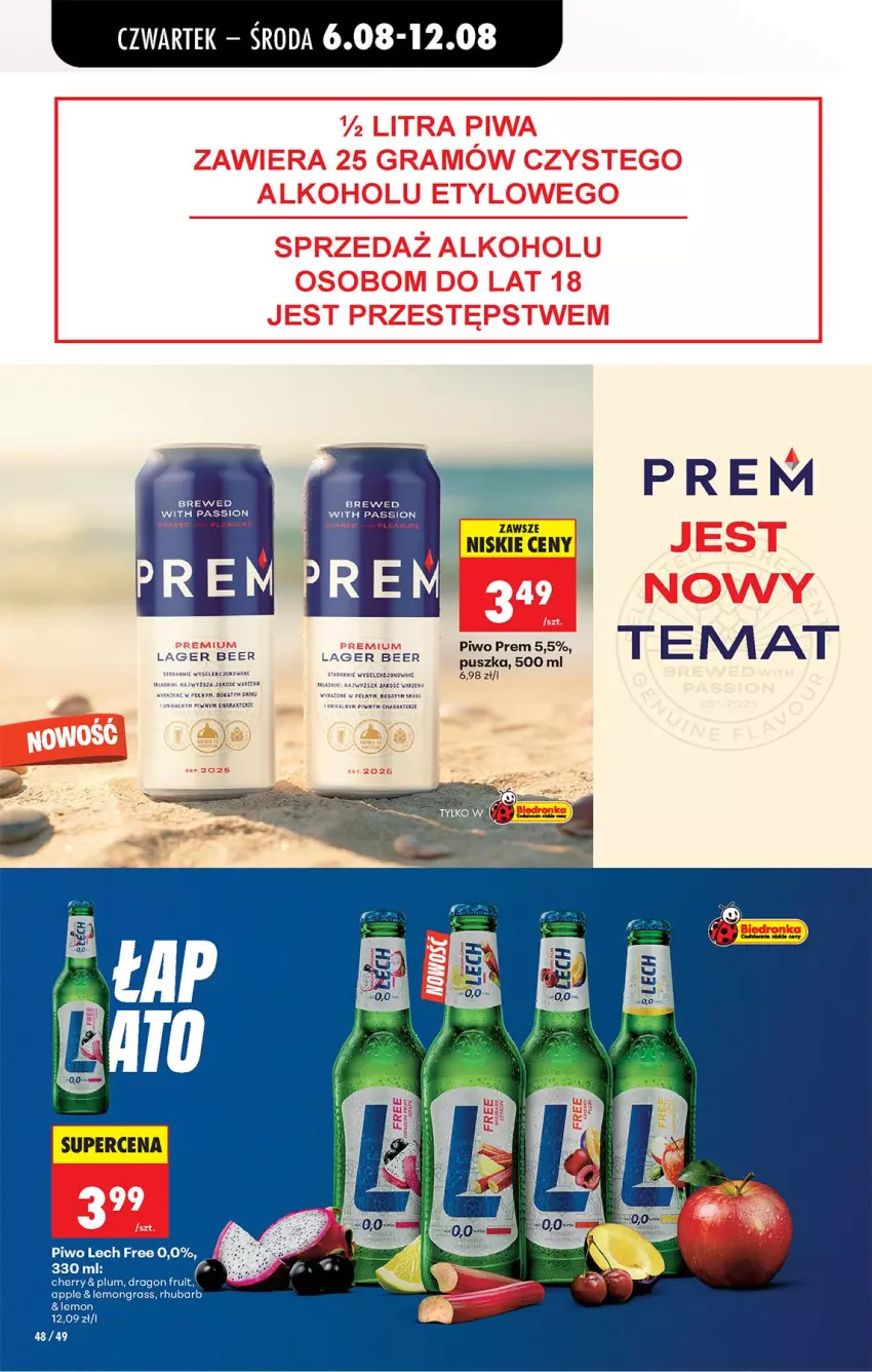 Gazetka promocyjna Biedronka - Od Czwartku - ważna 06.08 do 08.08.2026 - strona 76 - produkty: Gra, Piwo, Tarka