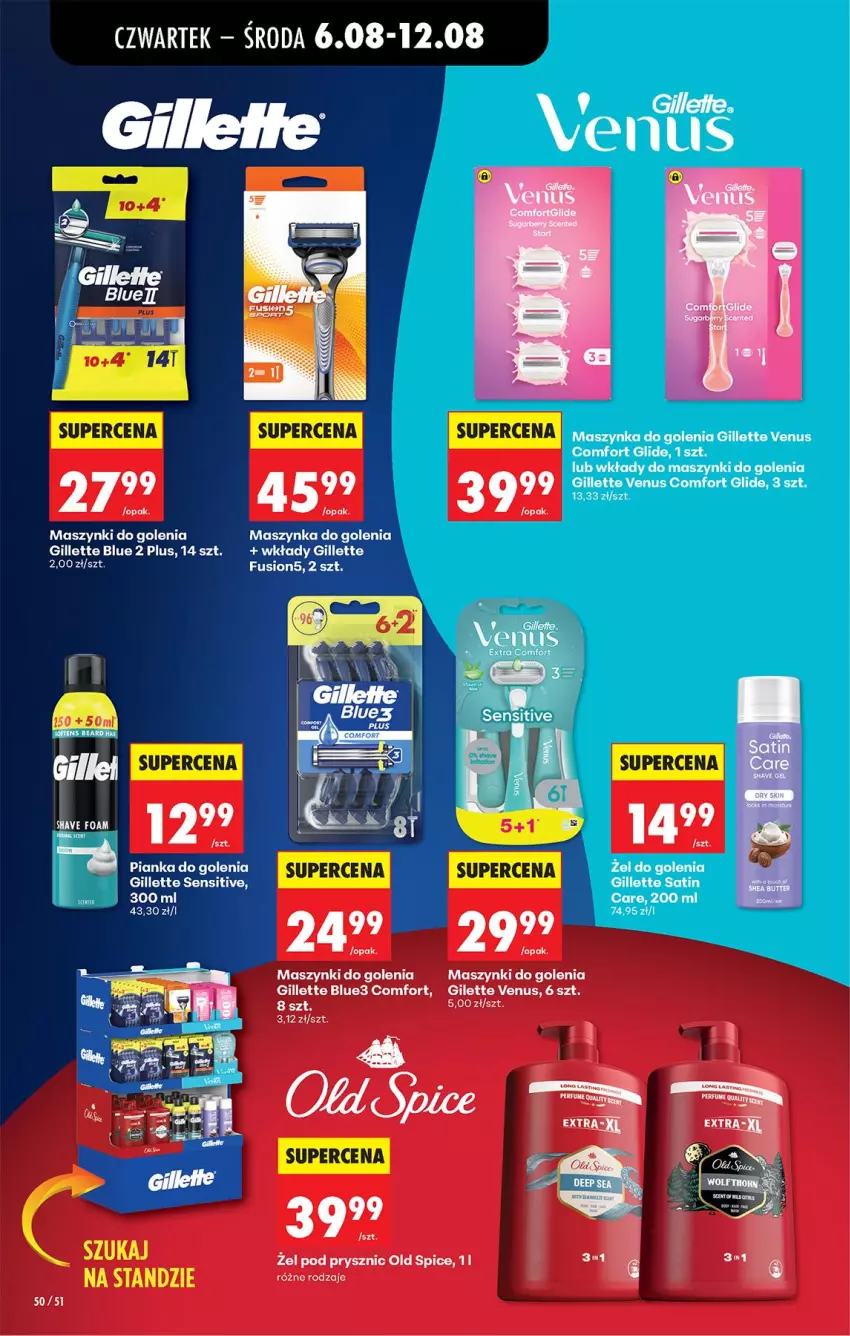Gazetka promocyjna Biedronka - Od Czwartku - ważna 06.08 do 08.08.2026 - strona 78 - produkty: Fusion, Gillette, Maszynka, Maszynka do golenia, Old Spice, Szynka, Venus