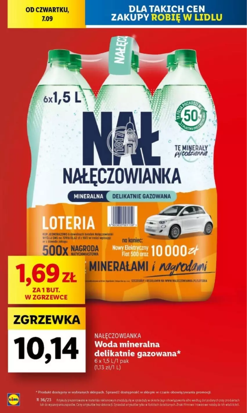 Gazetka promocyjna Lidl - ważna 07.09 do 09.09.2023 - strona 10 - produkty: Nałęczowianka