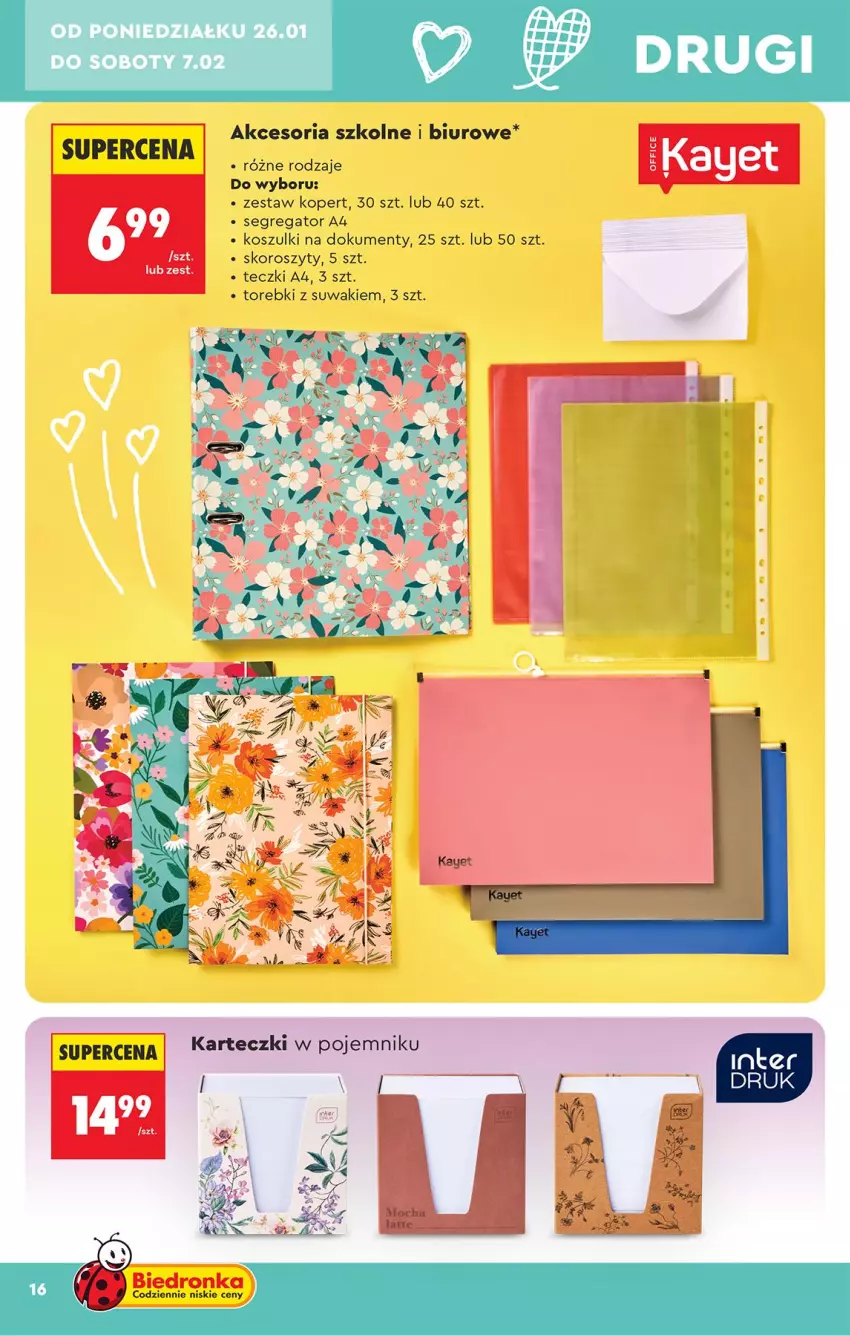 Gazetka promocyjna Biedronka - Okazje Tygodnia - ważna 24.01 do 07.02.2026 - strona 18 - produkty: Biuro, Kosz, Pojemnik