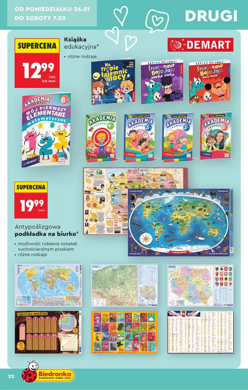 Gazetka promocyjna Biedronka - Okazje Tygodnia - ważna 24.01 do 07.02.2026 - strona 24 - produkty: Biurko, Fa, Podkład, Podkładka