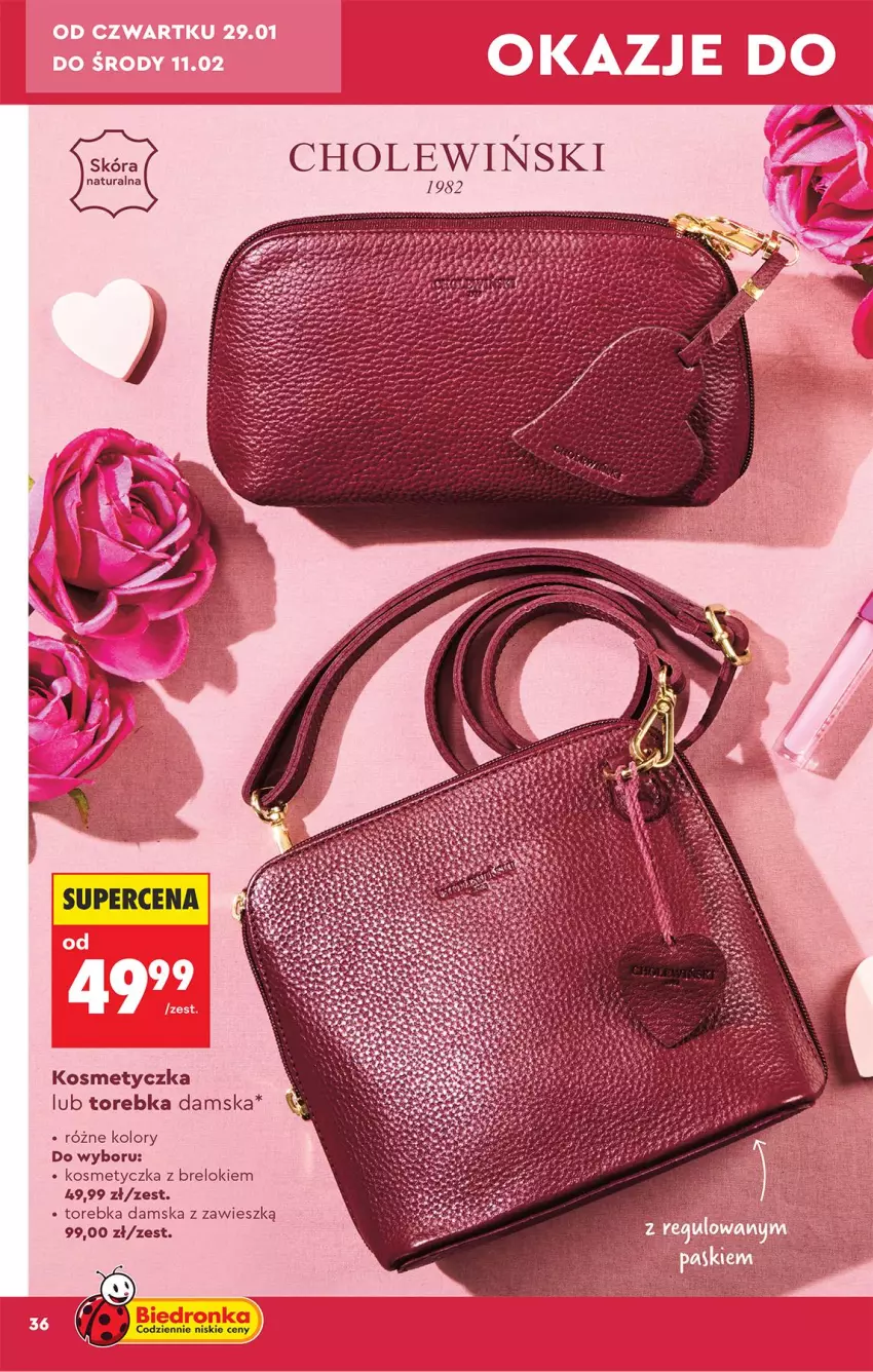 Gazetka promocyjna Biedronka - Okazje Tygodnia - ważna 24.01 do 07.02.2026 - strona 38 - produkty: Fa, Kosmetyczka, Torebka