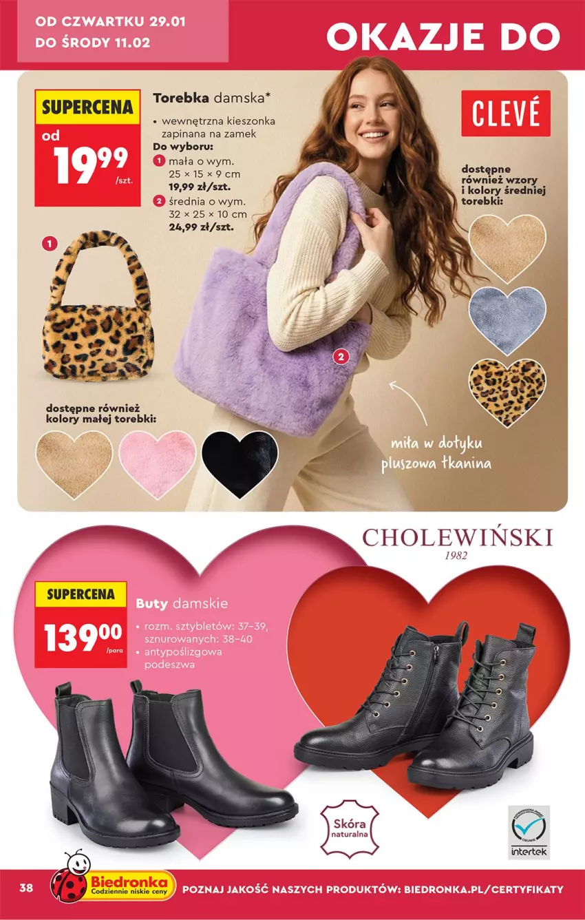 Gazetka promocyjna Biedronka - Okazje Tygodnia - ważna 24.01 do 07.02.2026 - strona 40 - produkty: Torebka
