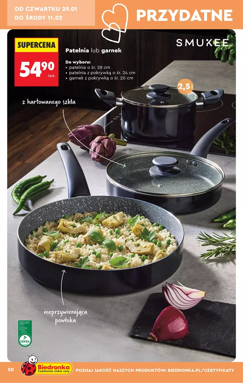 Gazetka promocyjna Biedronka - Okazje Tygodnia - ważna 24.01 do 07.02.2026 - strona 52 - produkty: Garnek, Patelnia