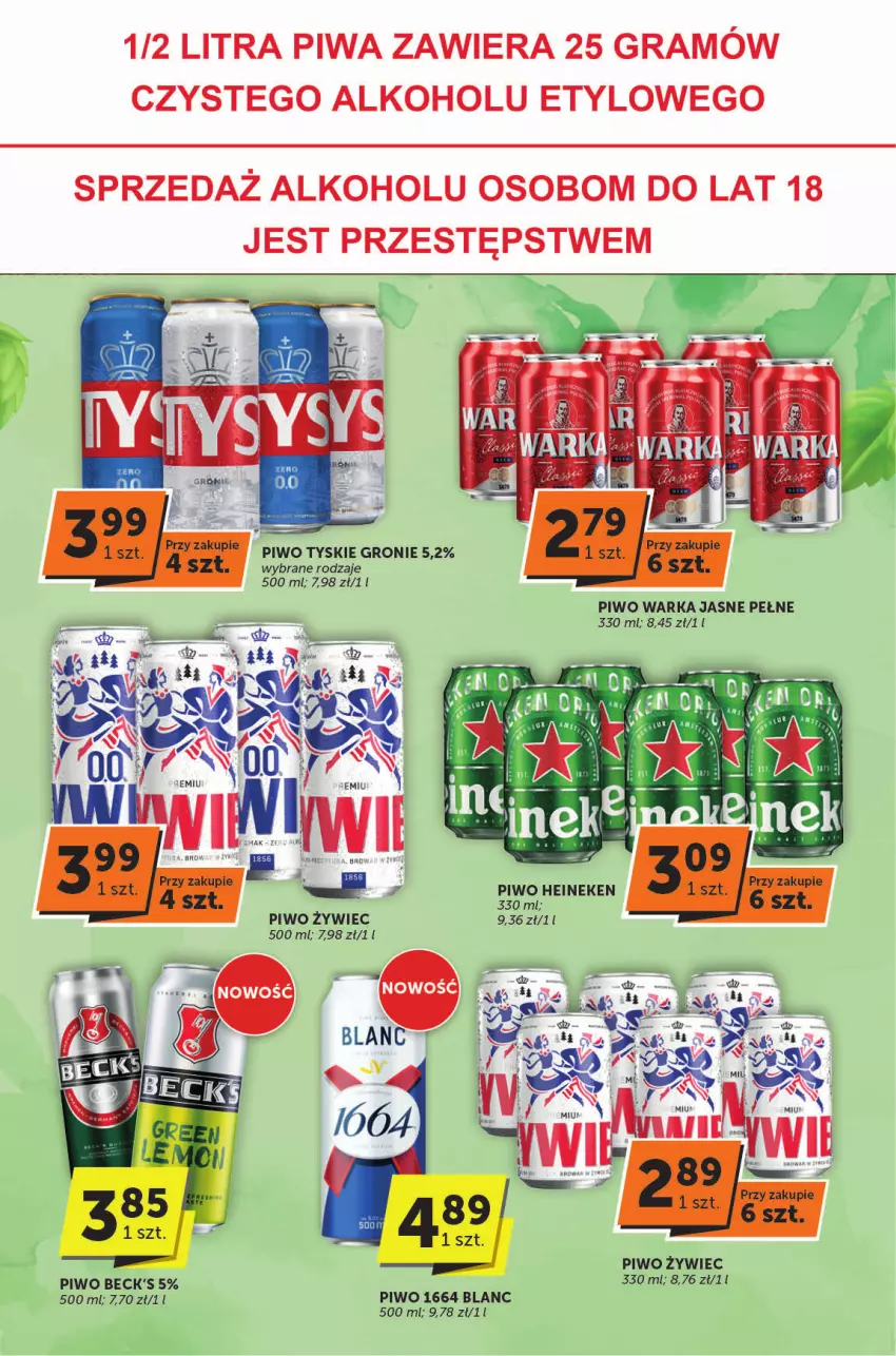 Gazetka promocyjna ABC - ważna 30.04 do 13.05.2025 - strona 29 - produkty: Heineken, Piwo, Tyskie, Warka