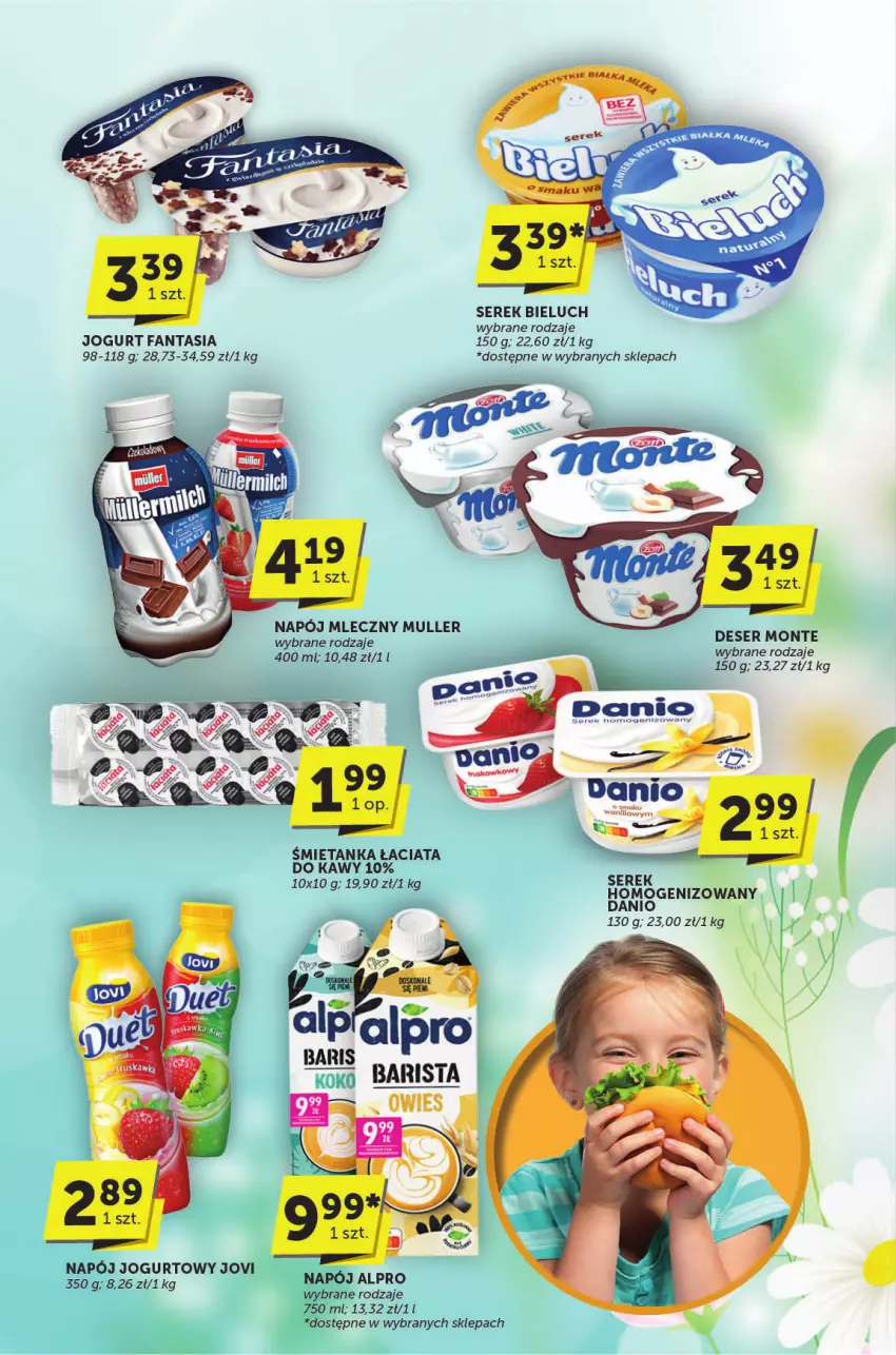 Gazetka promocyjna ABC - ważna 30.04 do 13.05.2025 - strona 4 - produkty: Alpro, Bieluch, Danio, Fa, Fanta, Jogurt, Napój, Napój jogurtowy, Napój mleczny, Ser, Serek