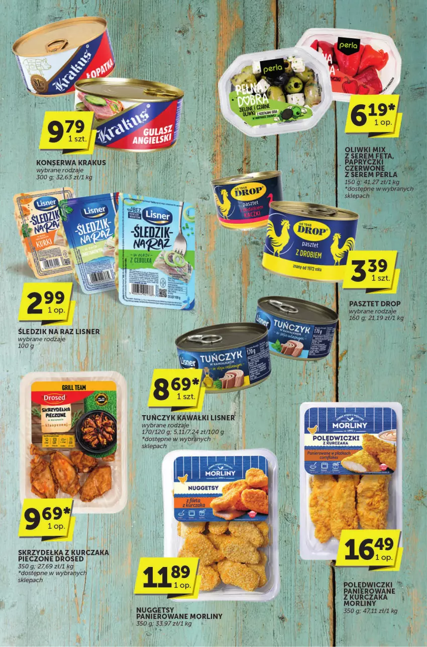 Gazetka promocyjna ABC - ważna 30.04 do 13.05.2025 - strona 9 - produkty: Feta, Kawa, Krakus, Kurczak, LG, Lisner, Morliny, Oliwki, Pasztet, Piec, Ser, Tuńczyk