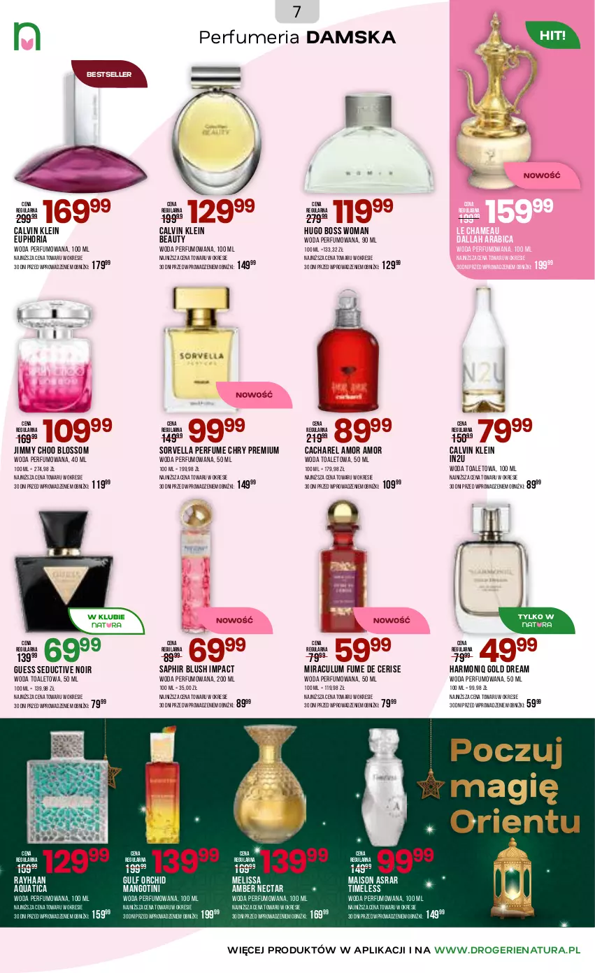 Gazetka promocyjna Drogerie Natura - Gazetka Drogerie Natura - ważna 17.06 do 06.07.2026 - strona 7 - produkty: BIC, Cacharel, Calvin Klein, Hugo Boss, Jimmy Choo, Mango, Perfum, Woda, Woda perfumowana, Woda toaletowa