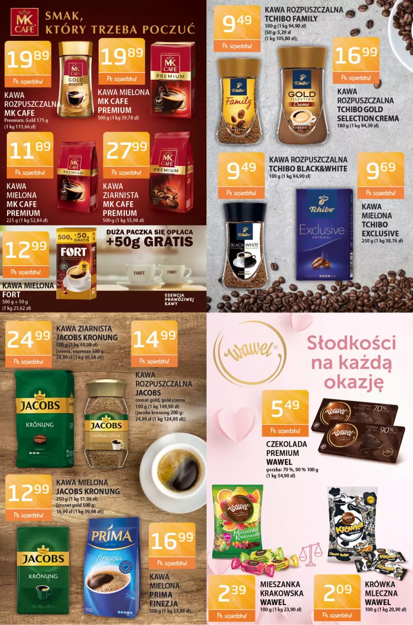 Gazetka promocyjna ABC - Gazetka - ważna 27.01 do 09.02.2022 - strona 5 - produkty: Czekolada, Fa, Gra, Jacobs, Kawa, Kawa mielona, Kawa rozpuszczalna, Kawa ziarnista, Lack, Tchibo, Tchibo Family, Wawel