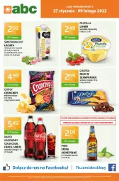 Gazetka promocyjna ABC - Gazetka - Gazetka - ważna od 09.02 do 09.02.2022 - strona 1 - produkty: Piwo, Ciastka, Pastella, Chipsy, O nas, Tatra, Napój gazowany, Crunchips, Delicje, Fanta, Sprite, Napój, Lisner, Fa