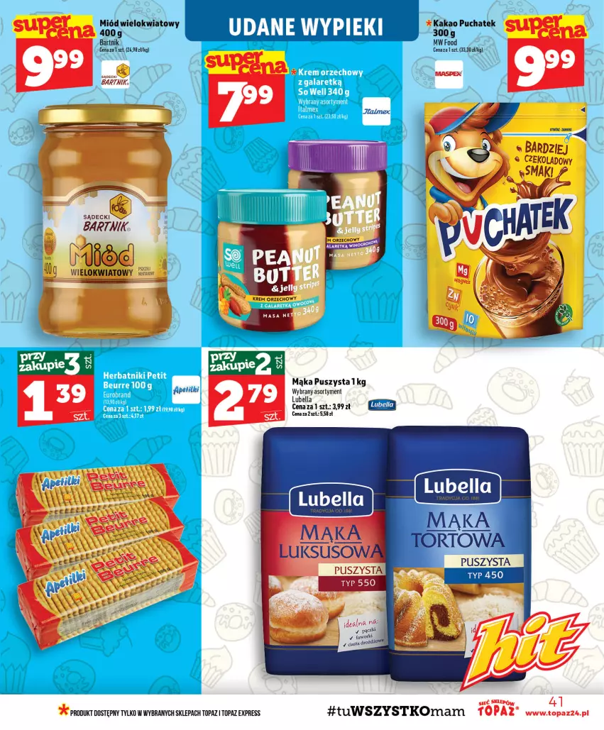 Gazetka promocyjna Topaz - Gazetka - ważna 03.09 do 09.09.2026 - strona 41 - produkty: Bell, Bella, Lubella, Mąka, Top