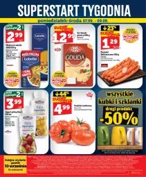 Gazetka promocyjna Topaz - Gazetka - Gazetka - ważna od 09.09 do 09.09.2026 - strona 58 - produkty: Lubella, Makaron, Sok, Ser, Isla, Piątnica, Sokołów, Bell, Jogurt, Parówki, Kiwi, Mlekovita, Vita C, Gouda plastry, Spaghetti, Bella, Gouda, Olej, Jogurt pitny, Pomidor malinowy, Mleko