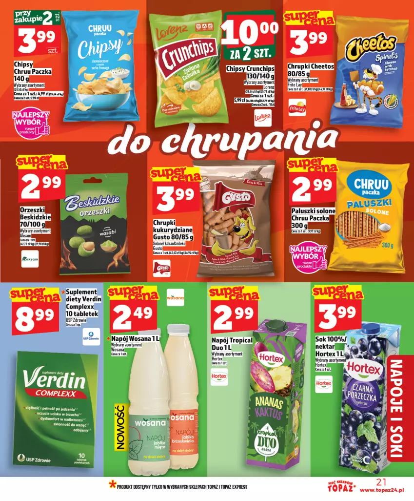 Gazetka promocyjna Topaz - Gazetka - ważna 09.04 do 15.04.2026 - strona 21 - produkty: Hortex, Suplement diety, Tablet, Top, Zdrowie