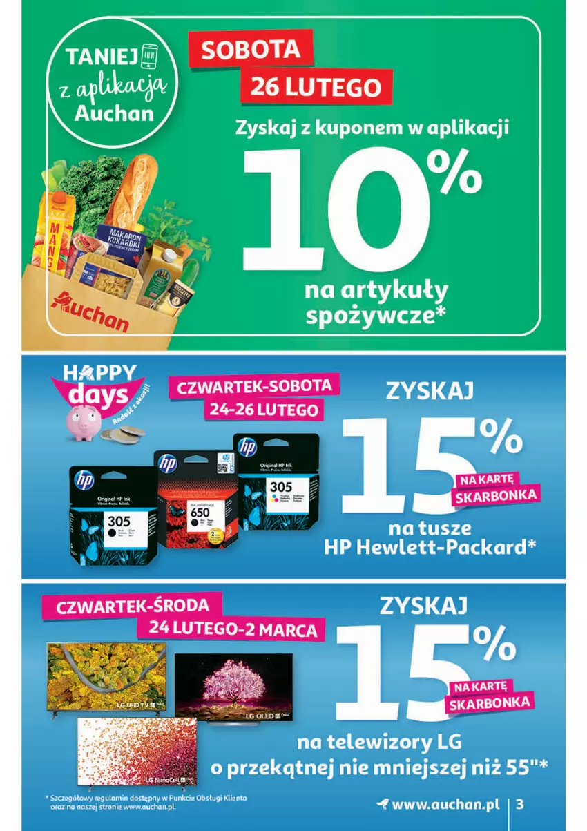 Gazetka promocyjna Auchan - przeNISKIE CENY lecą w dół Hipermarkety - ważna 24.02 do 02.03.2022 - strona 3