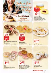 Gazetka promocyjna Auchan - przeNISKIE CENY lecą w dół Hipermarkety - Gazetka - ważna od 02.03 do 02.03.2022 - strona 5 - produkty: Faworki, Maliny, Rogal, Donut, Kakao, Fa