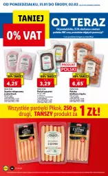 Gazetka promocyjna Lidl - GAZETKA - Gazetka - ważna od 02.02 do 02.02.2022 - strona 14 - produkty: Kurczak, Pur, Szynka wieprzowa, Parówki, Parówki z szynki, Pasztet, Szynka, PIKOK, Kiełbasa, Kiełbasa śląska