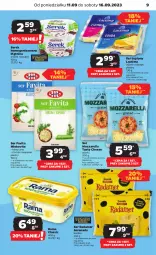 Gazetka promocyjna Netto - Artykuły spożywcze - Gazetka - ważna od 16.09 do 16.09.2023 - strona 9 - produkty: Mozzarella, Chrzan, Ser topiony, Top, Ser, Favita, Piątnica, Rama, Mlekovita, Radamer, Serek homogenizowany, Serek, Mleko, Fa