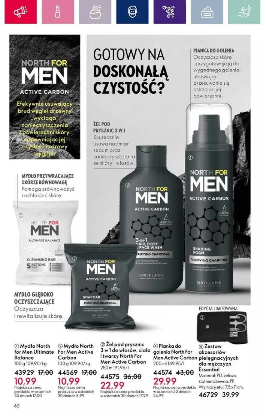 Gazetka promocyjna Oriflame - ważna 05.03 do 25.03.2024 - strona 128 - produkty: Mydło, North for Men