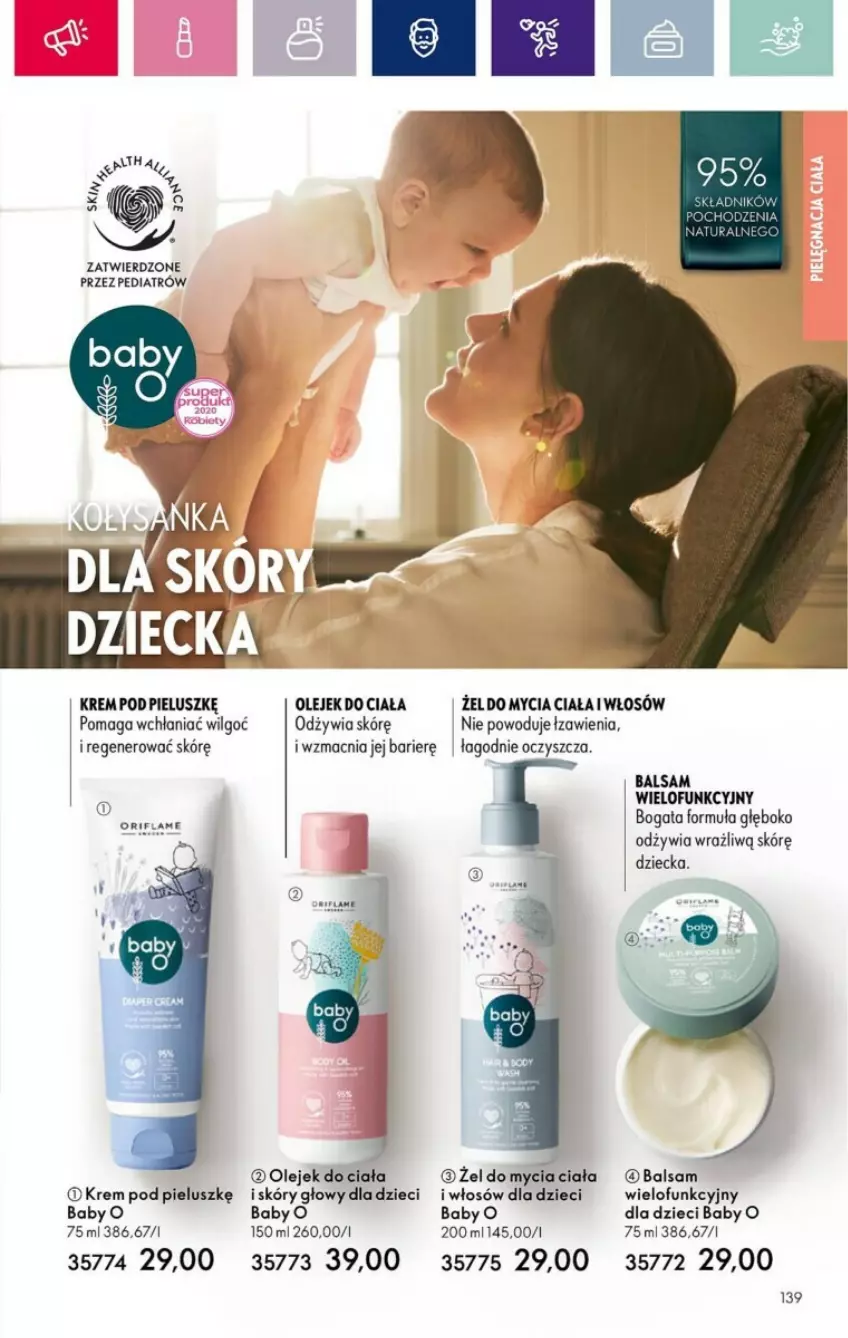 Gazetka promocyjna Oriflame - ważna 05.03 do 25.03.2024 - strona 45 - produkty: Baby O, Dzieci, Olej, Olejek do ciała