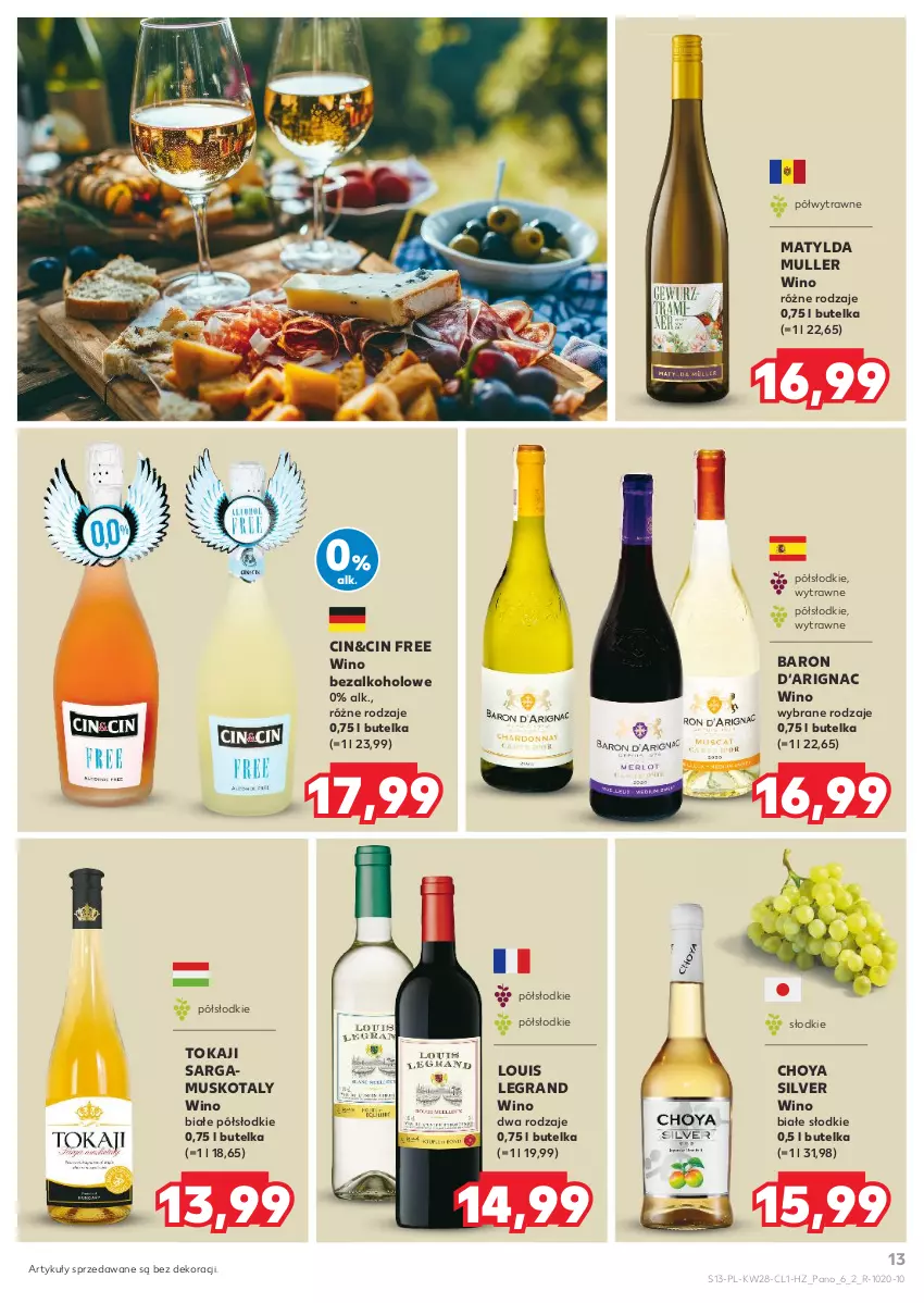 Gazetka promocyjna Kaufland - Barek Kauflandu - ważna 11.07 do 24.07.2024 - strona 13 - produkty: Gra, Mus, Tokaji, Wino, Wino bezalkoholowe, Wino białe
