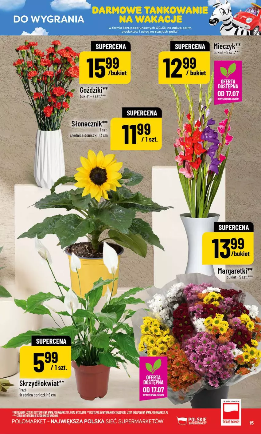 Gazetka promocyjna PoloMarket - Gazetka POLOmarket - ważna 15.07 do 21.07.2026 - strona 15 - produkty: Bukiet, Wazon