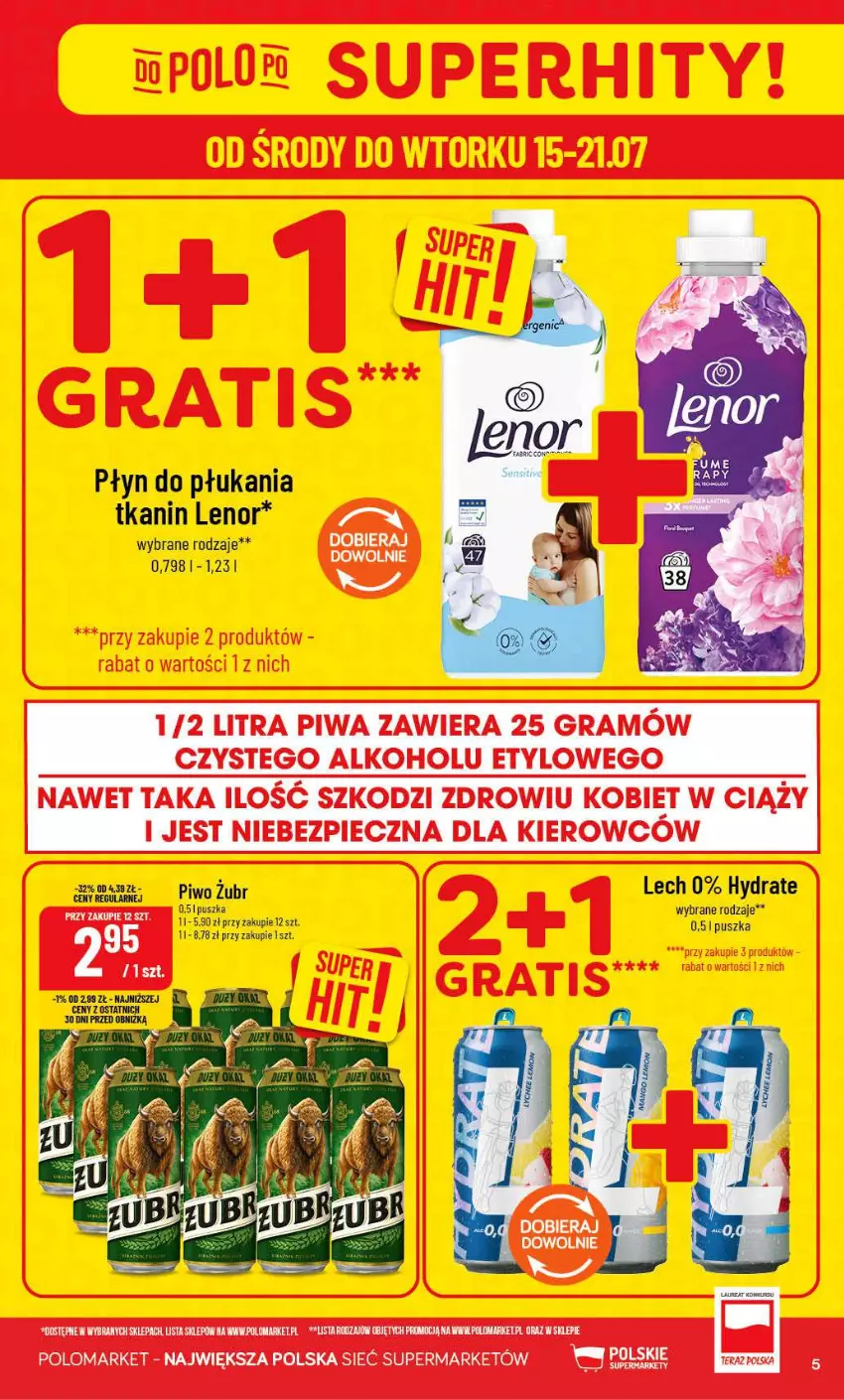 Gazetka promocyjna PoloMarket - Gazetka POLOmarket - ważna 15.07 do 21.07.2026 - strona 5 - produkty: Fa, Gra, Lenor, Piec, Piwa, Piwo, Płyn do płukania