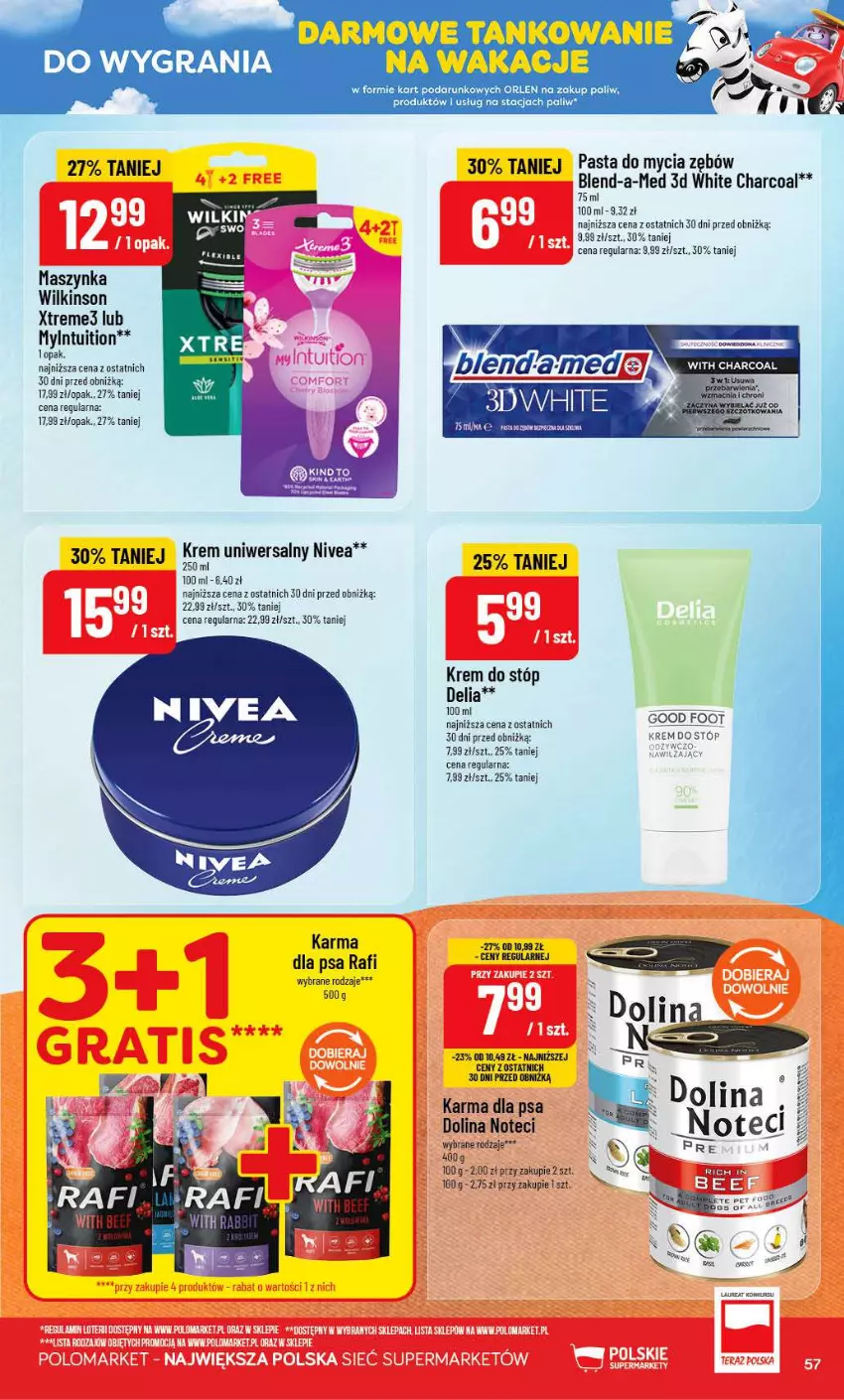 Gazetka promocyjna PoloMarket - Gazetka POLOmarket - ważna 15.07 do 21.07.2026 - strona 57 - produkty: Blend-a-Med, Fa, Krem do stóp, Krem uniwersalny, Laur, Maszynka, Nivea, Oliwa, Sofa, Szynka