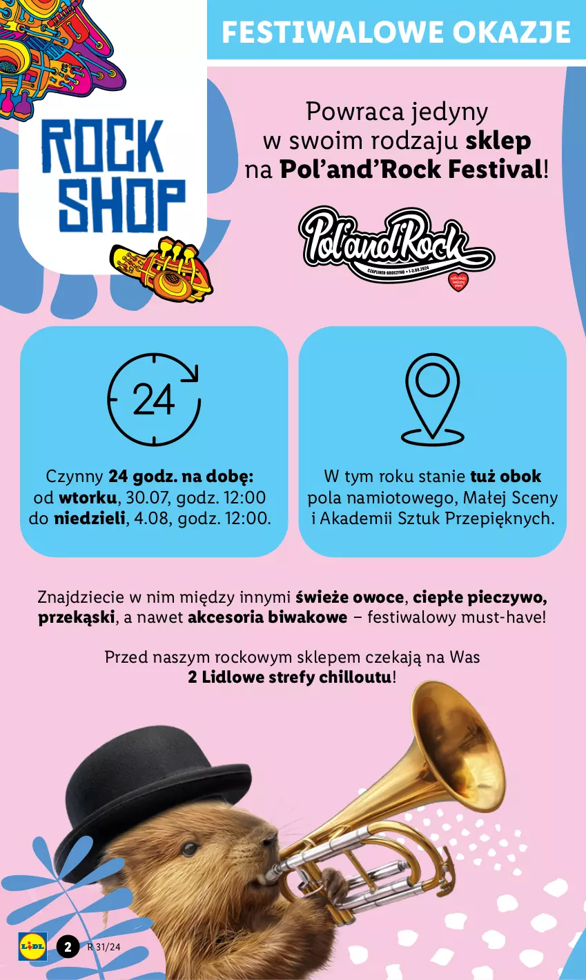 Gazetka promocyjna Lidl - GAZETKA - ważna 30.07 do 04.08.2024 - strona 2 - produkty: Dzieci, Mus, Namiot, Owoce, Piec, Pieczywo