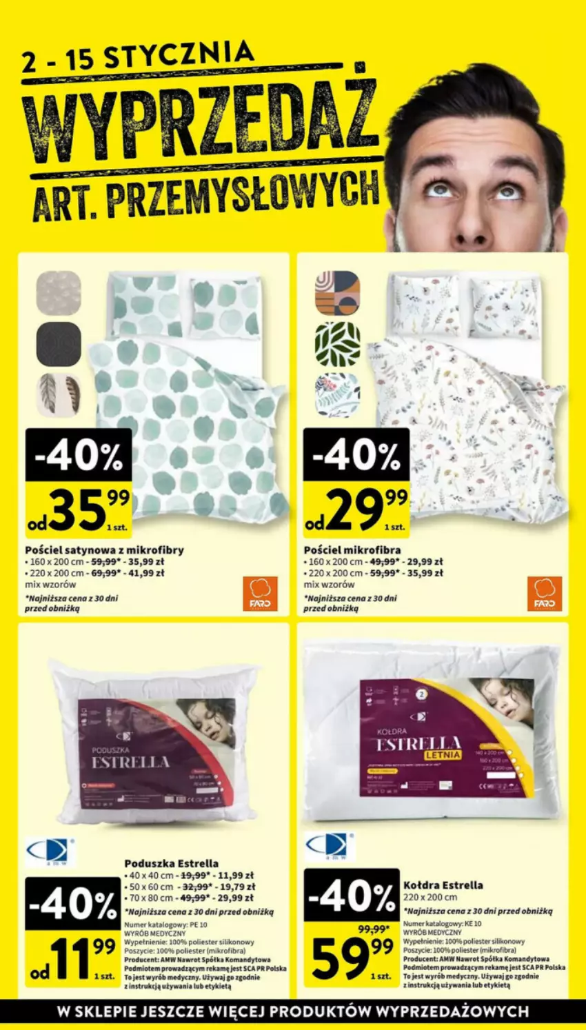 Gazetka promocyjna Intermarche - ważna 02.01 do 08.01.2025 - strona 12 - produkty: Kołdra, Poduszka, Półka, Pościel