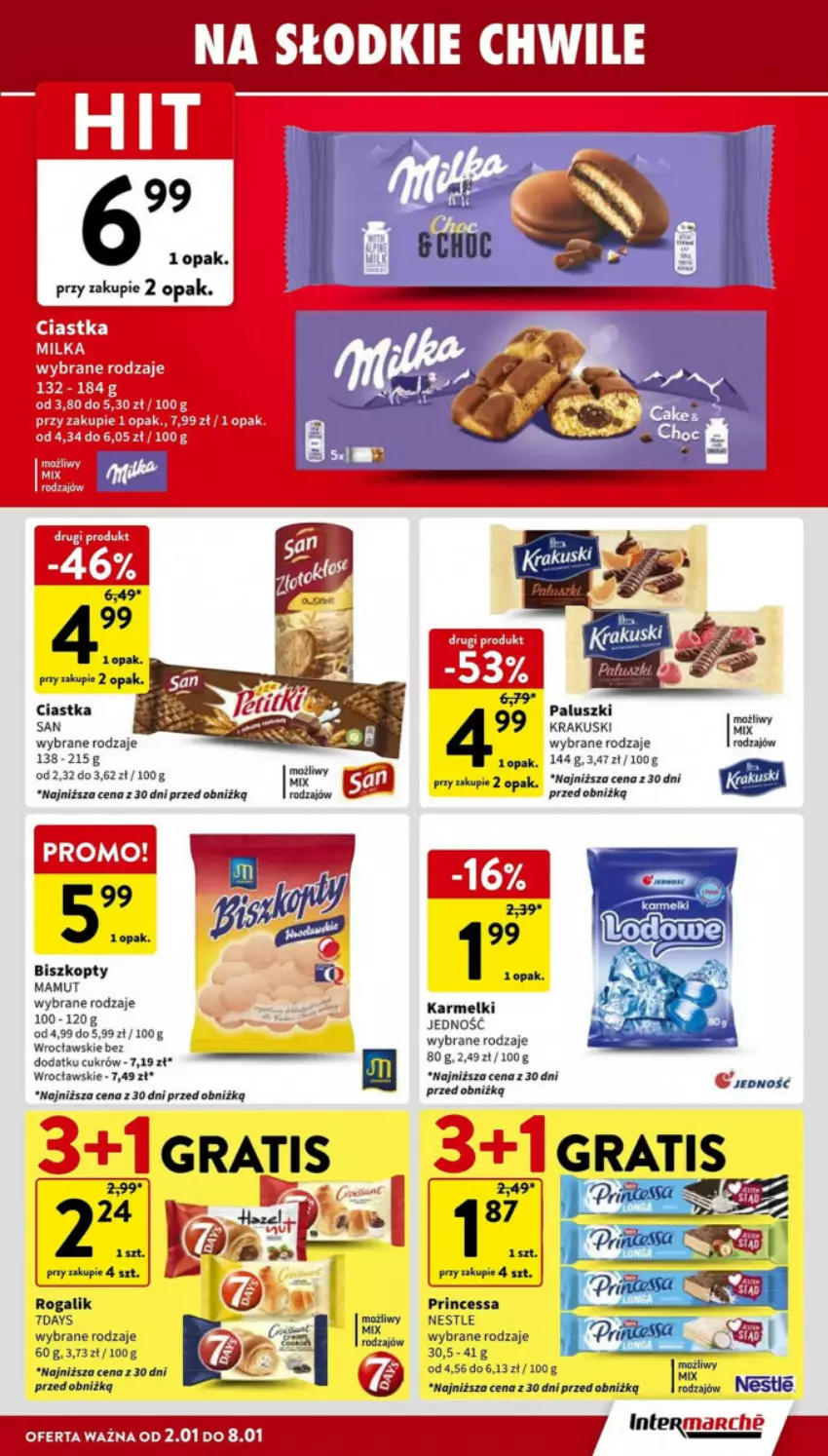 Gazetka promocyjna Intermarche - ważna 02.01 do 08.01.2025 - strona 20 - produkty: Biszkopty, Ciastka, Princessa, Rogal