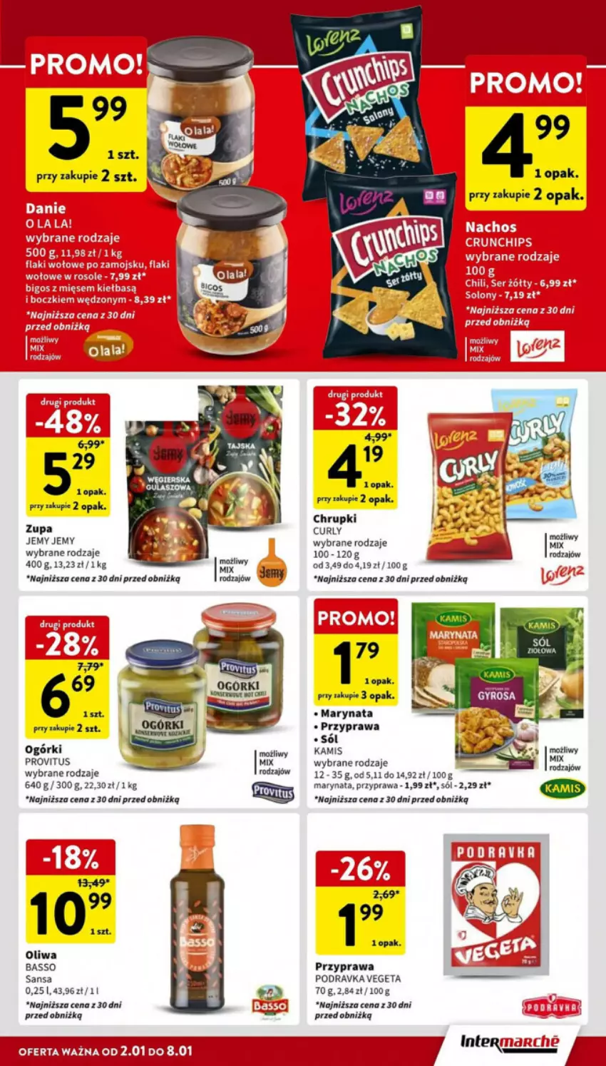 Gazetka promocyjna Intermarche - ważna 02.01 do 08.01.2025 - strona 22 - produkty: Oliwa, Podravka, Sól, Vegeta, Zupa