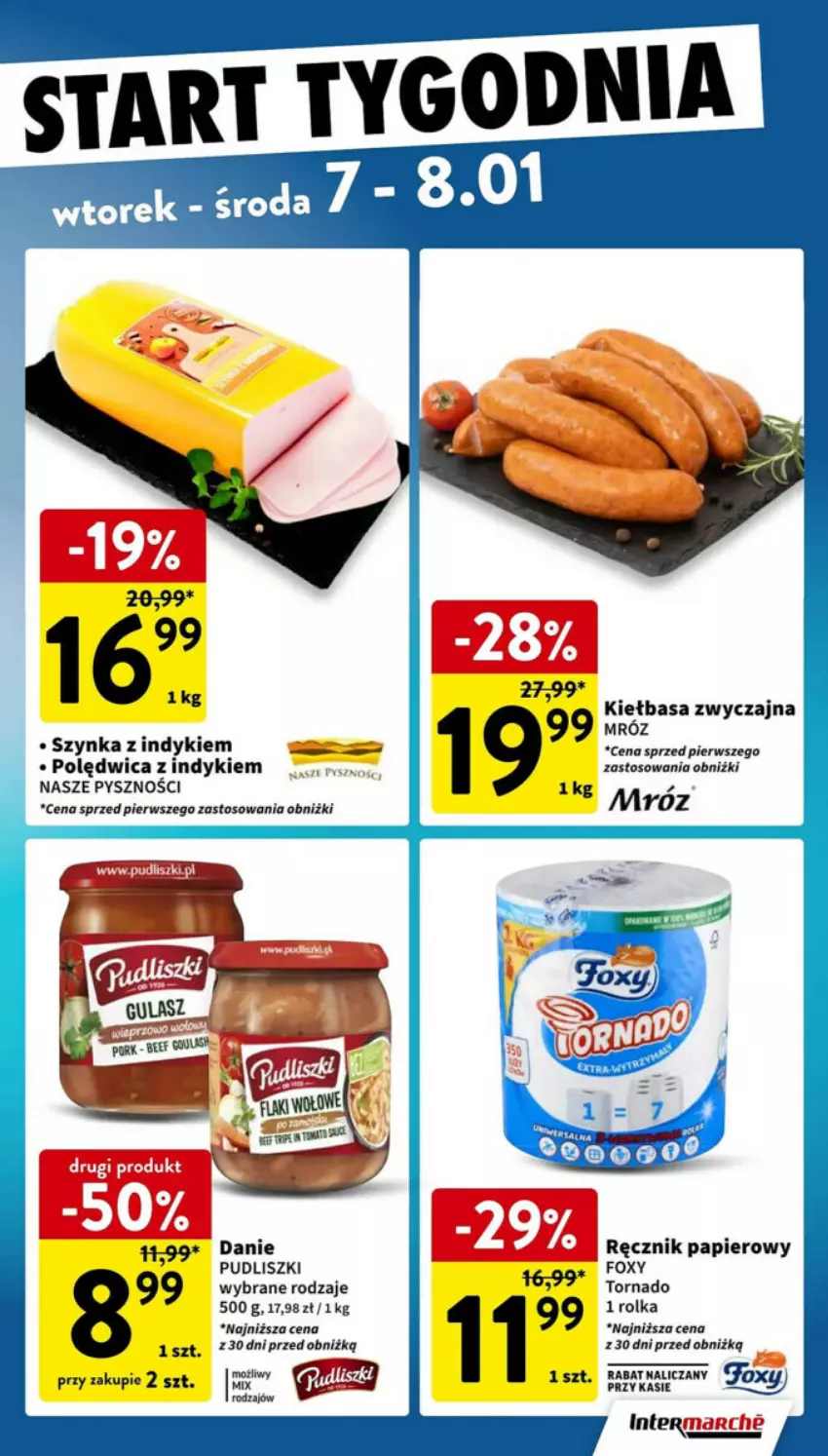 Gazetka promocyjna Intermarche - ważna 02.01 do 08.01.2025 - strona 33 - produkty: Foxy, Papier, Polędwica, Pudliszki, Ręcznik, Szynka