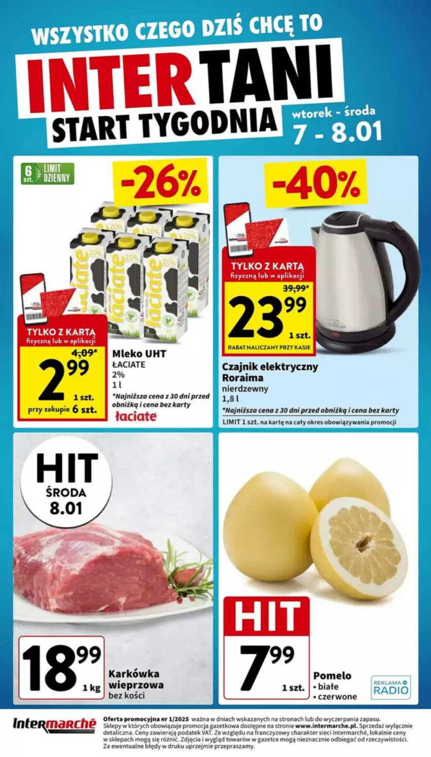 Gazetka promocyjna Intermarche - ważna 02.01 do 08.01.2025 - strona 35 - produkty: Czajnik, Czajnik elektryczny, Mleko, Pomelo