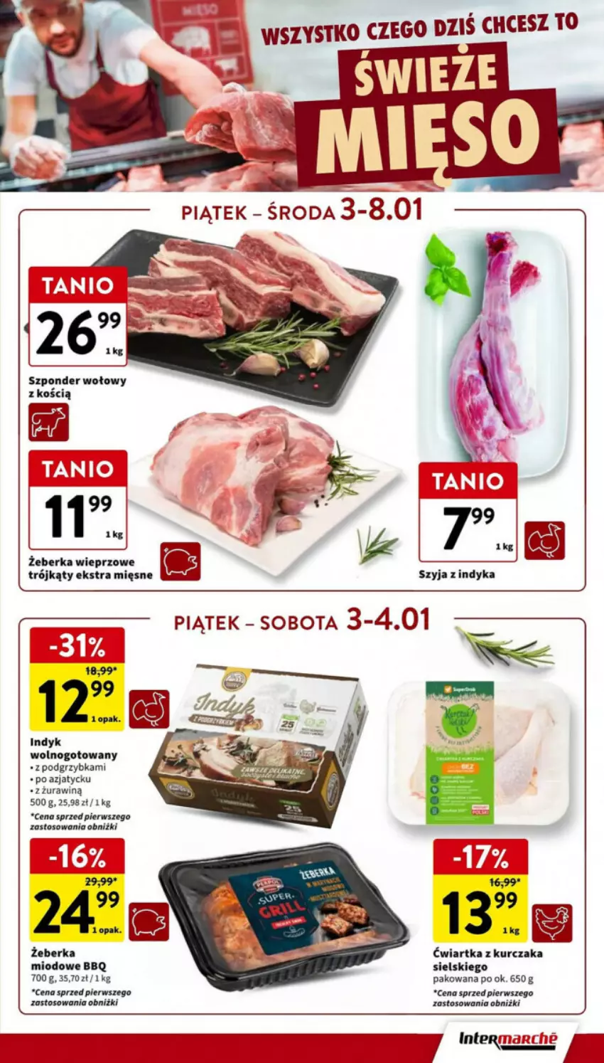 Gazetka promocyjna Intermarche - ważna 02.01 do 08.01.2025 - strona 7 - produkty: Kurczak, Szponder wołowy