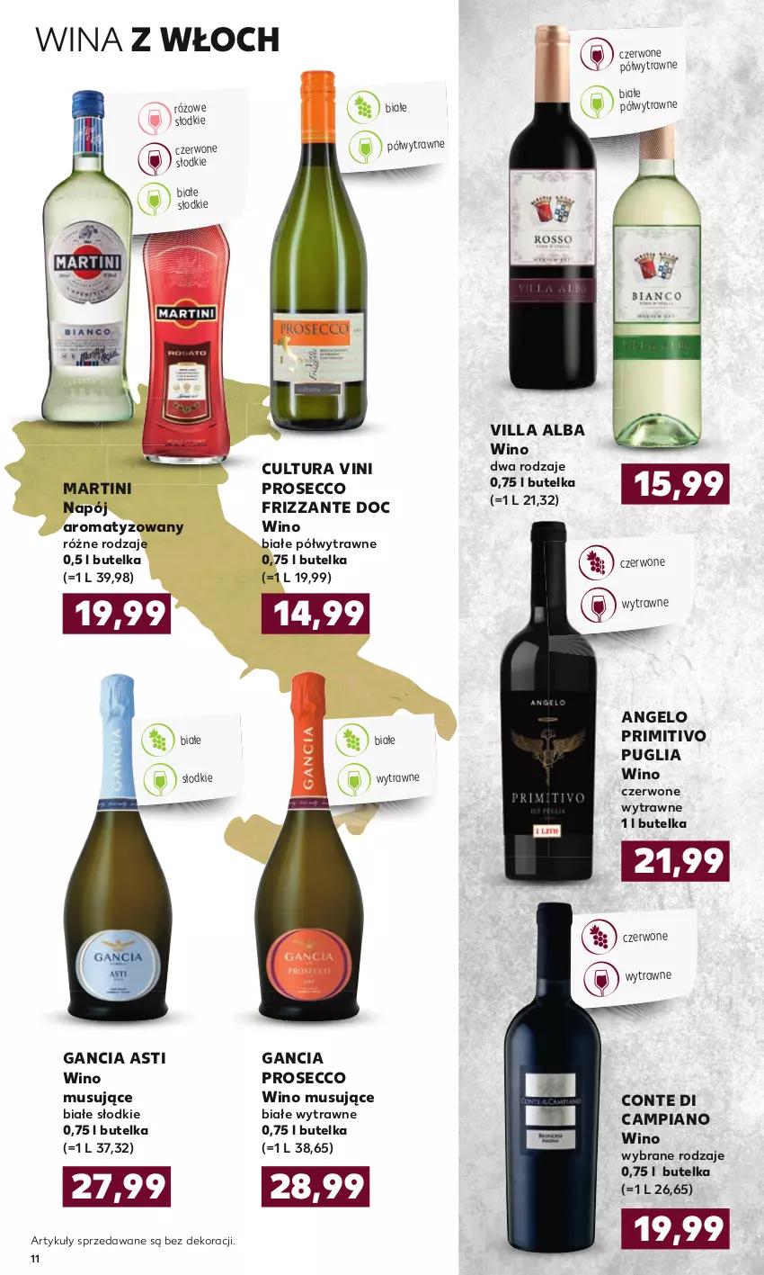 Gazetka promocyjna Kaufland - Barek - ważna 31.03 do 14.04.2021 - strona 11 - produkty: Gancia, Martini, Mus, Napój, Prosecco, Wino, Wino białe, Wino czerwone, Wino musujące