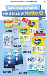 Gazetka promocyjna Netto - Artykuły spożywcze - Gazetka - ważna od 30.07 do 30.07.2022 - strona 19 - produkty: HiPP, NAN Optipro, Bebiko, Nestlé, BEBILON
