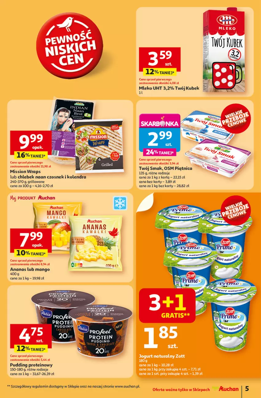 Gazetka promocyjna Auchan - TAK SMAKUJE LATO Moje - ważna 12.06 do 18.06.2025 - strona 7 - produkty: Ananas, Chleb, Czosnek, Grill, Kawa, Kolendra, Kubek, Mango, Mleko, Piątnica, Pudding, Twój Smak