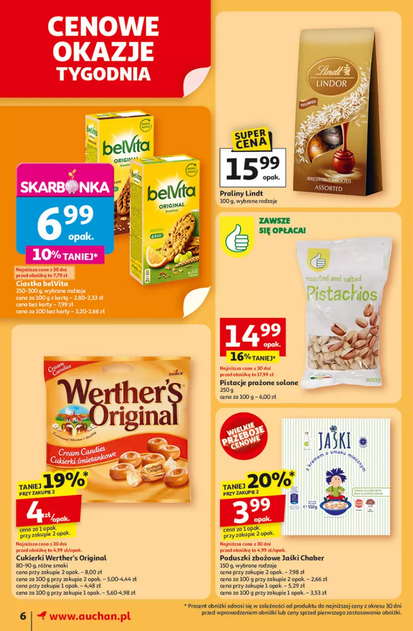 Gazetka promocyjna Auchan - TAK SMAKUJE LATO Moje - ważna 12.06 do 18.06.2025 - strona 8 - produkty: Cukier, Cukierki, Gin, Gra, Lindt, Pistacje, Praliny