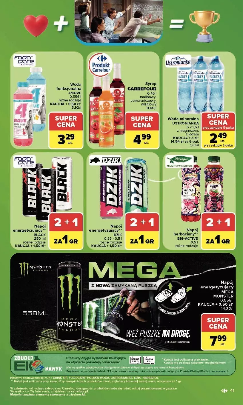 Gazetka promocyjna Carrefour - Gazetka Carrefour, Market w SUMIE najlepszy, od poniedziałku - ważna 13.07 do 18.07.2026 - strona 43 - produkty: Fa, Magnez, Napój, Syrop, Woda, Woda mineralna