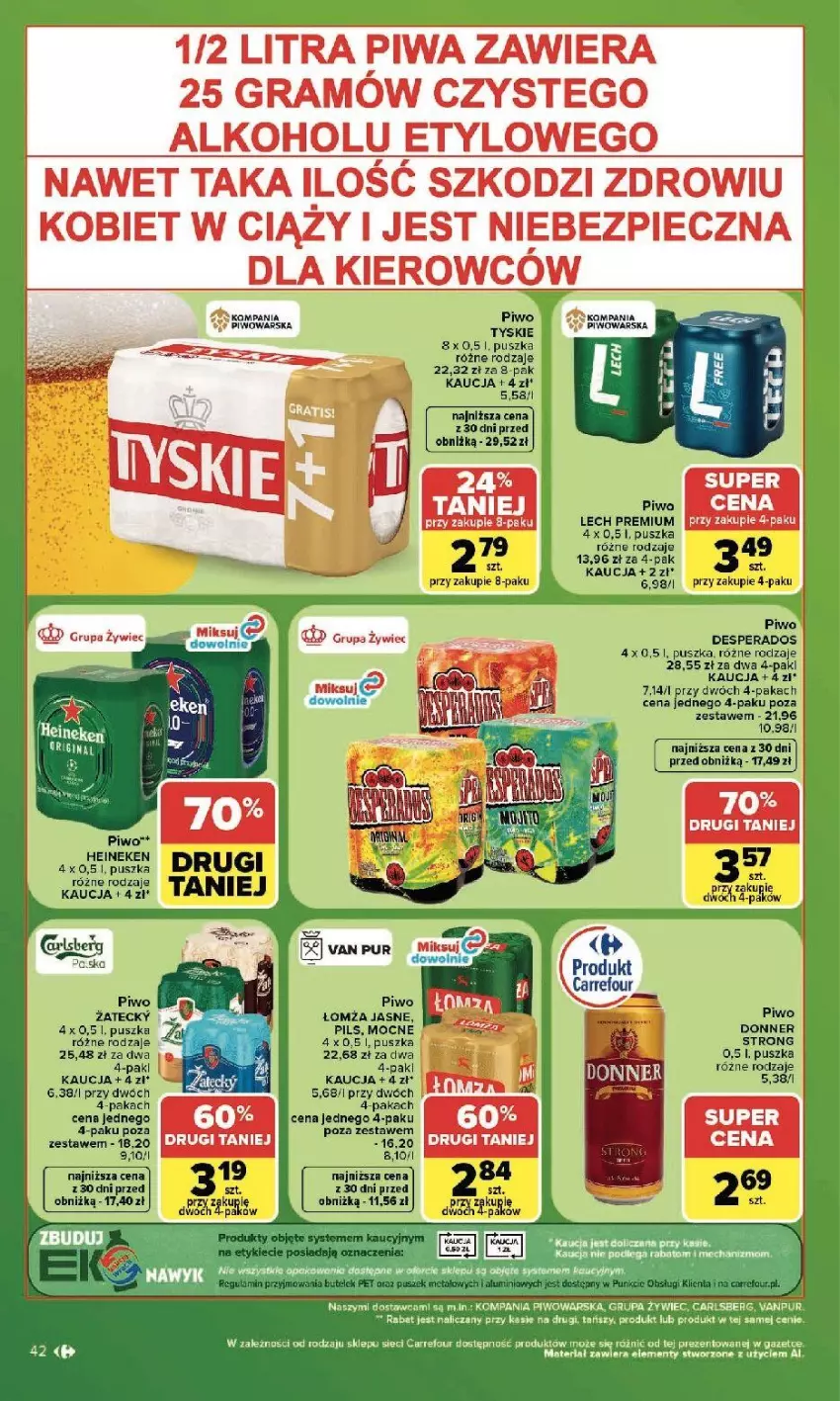 Gazetka promocyjna Carrefour - Gazetka Carrefour, Market w SUMIE najlepszy, od poniedziałku - ważna 13.07 do 18.07.2026 - strona 44 - produkty: Carlsberg, Gra, Piec, Piwa, Piwo, Pur