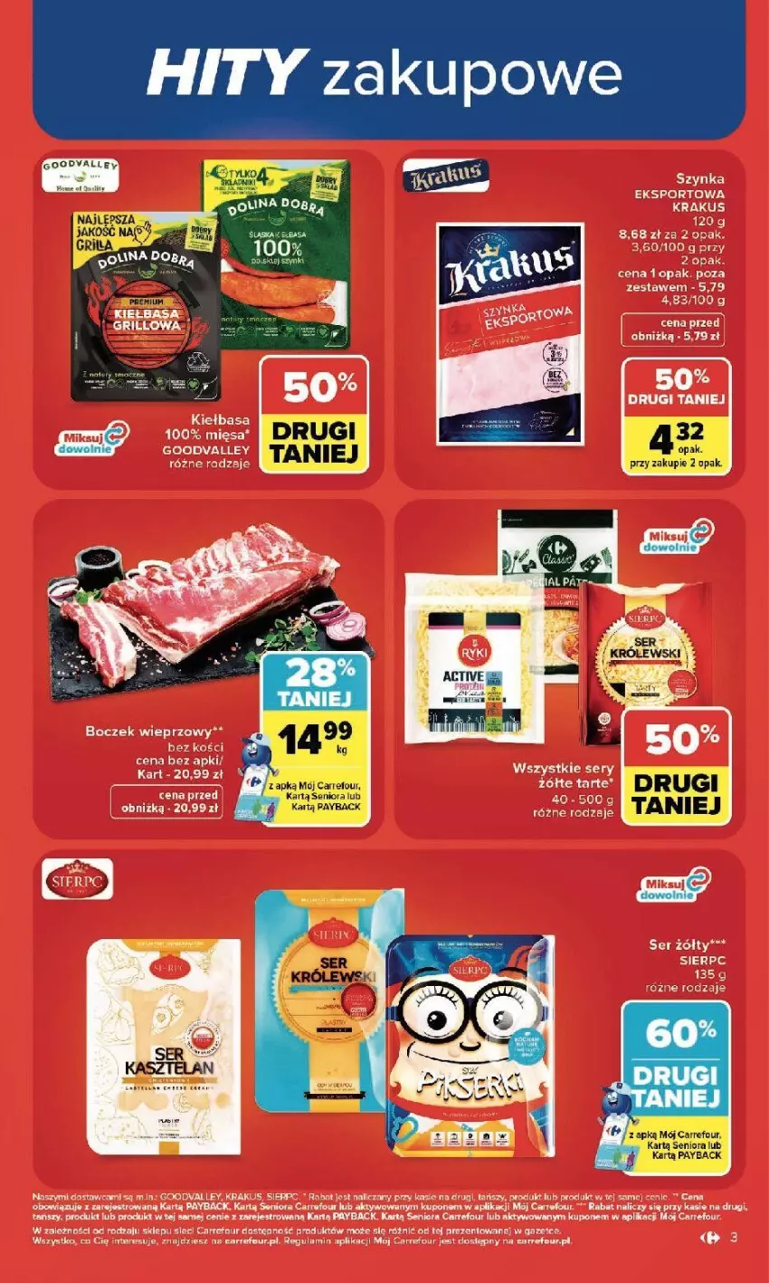 Gazetka promocyjna Carrefour - Gazetka Carrefour, Market w SUMIE najlepszy, od poniedziałku - ważna 13.07 do 18.07.2026 - strona 5 - produkty: Fa, Kasztelan, Koc, Królewski, Ser, Ser Kasztelan