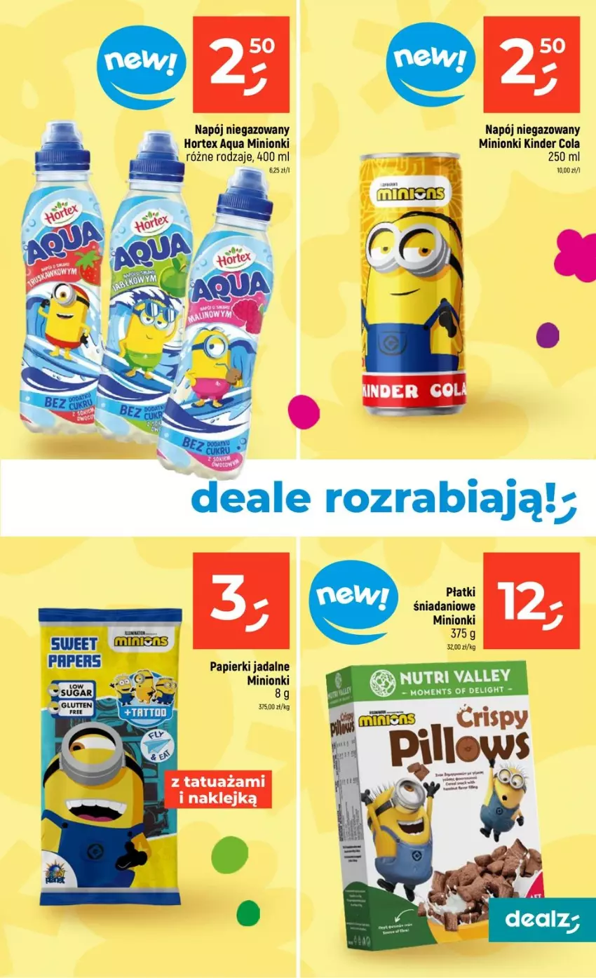 Gazetka promocyjna Dealz - NOWA GAZETKA - ważna 21.05 do 27.05.2026 - strona 13 - produkty: Danio, Hortex, Kinder, Klej, Napój, Napój niegazowany, Papier