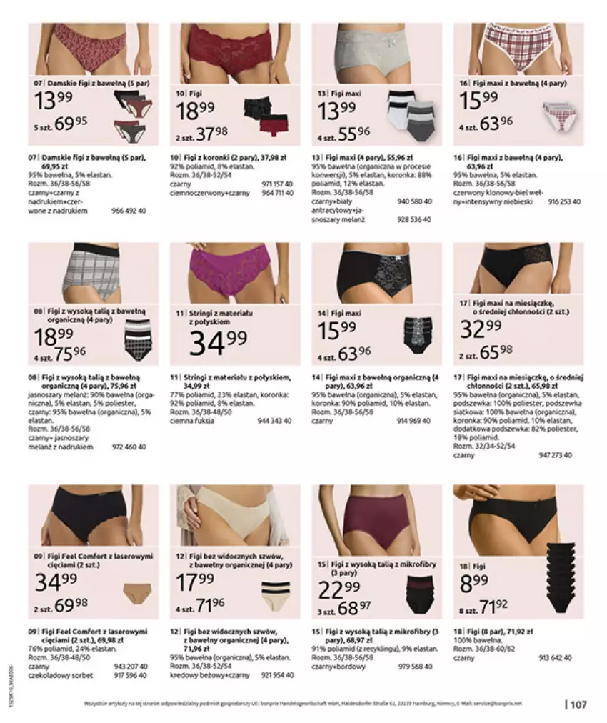 Gazetka promocyjna Bonprix - W JESIENNYM NASTROJU - ważna 04.11 do 08.12.2025 - strona 109 - produkty: AEG, Fa, Figi, Kamis, Kuweta, Mus, Por, Sok, Stringi, Wełna