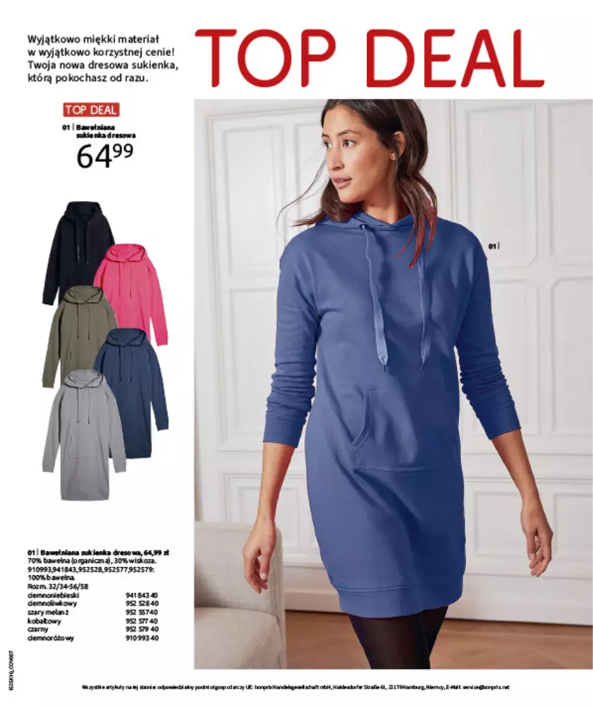 Gazetka promocyjna Bonprix - W JESIENNYM NASTROJU - ważna 04.11 do 08.12.2025 - strona 123 - produkty: Dres, Koc, Sukienka