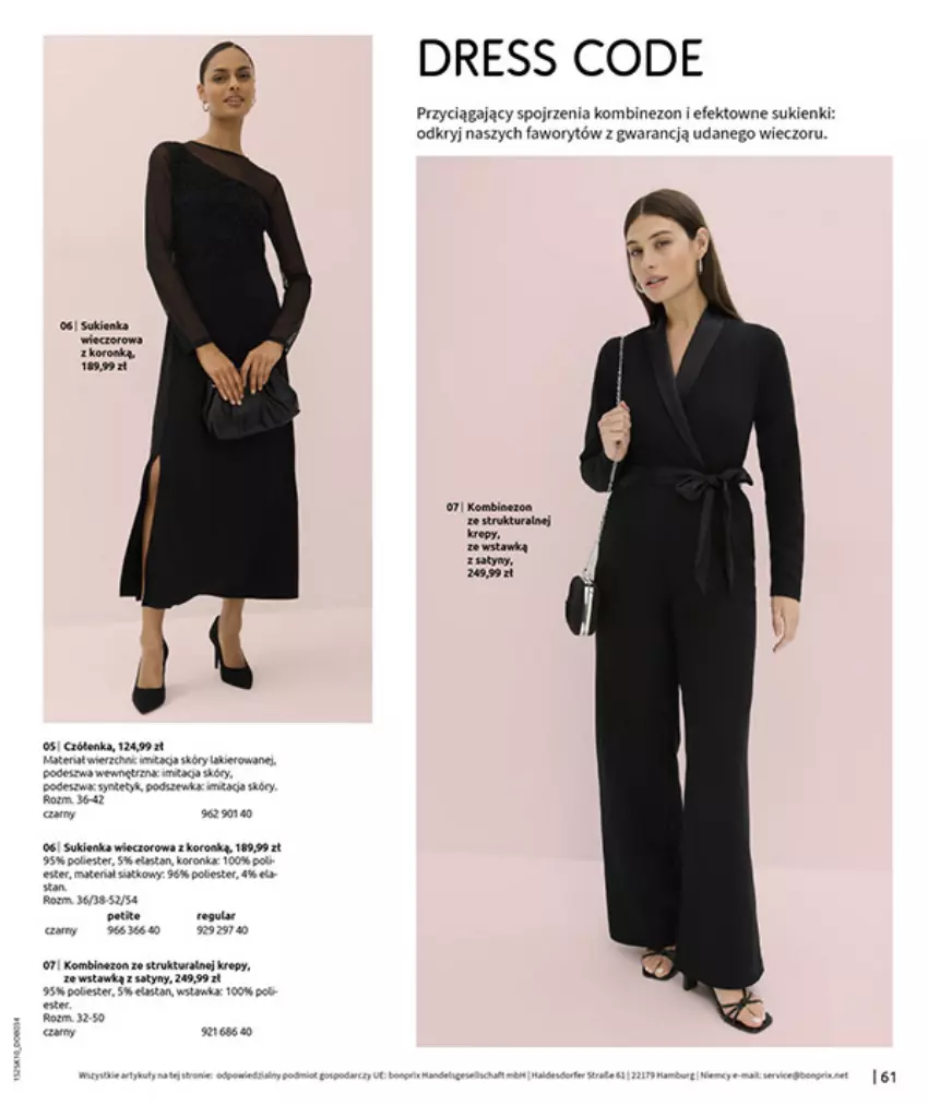 Gazetka promocyjna Bonprix - W JESIENNYM NASTROJU - ważna 04.11 do 08.12.2025 - strona 63 - produkty: Dres, Fa, Kombinezon, Por, Sukienka