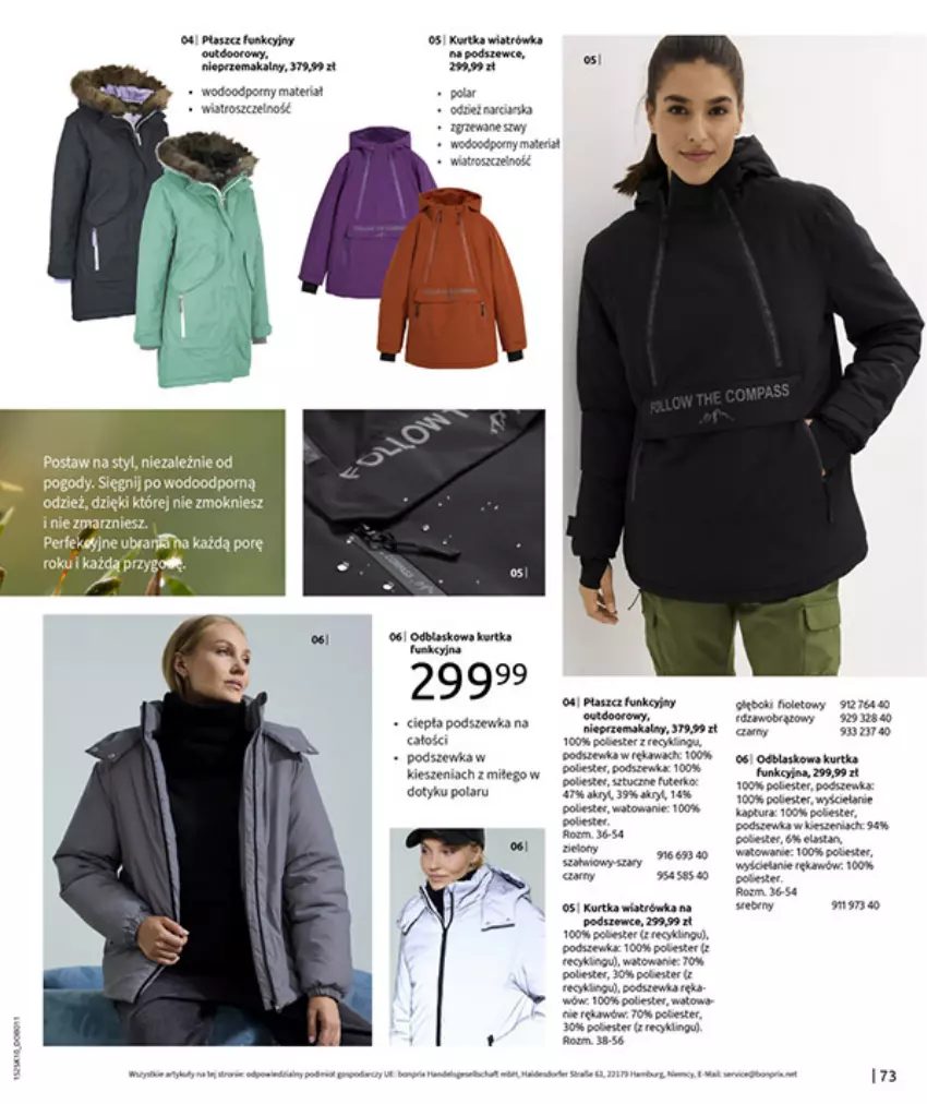 Gazetka promocyjna Bonprix - W JESIENNYM NASTROJU - ważna 04.11 do 08.12.2025 - strona 75 - produkty: Fa, Gra, Kawa, Kosz, Kurtka, Lack, LG, Płaszcz, Por, STP, Wiatrówka