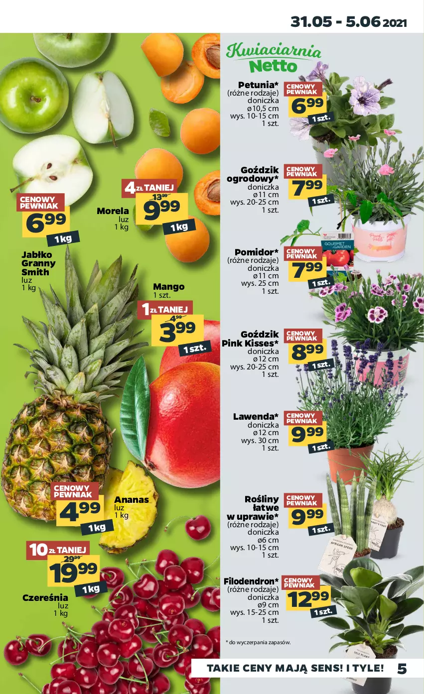 Gazetka promocyjna Netto - Gazetka spożywcza - ważna 31.05 do 05.06.2021 - strona 5 - produkty: Ananas, Gra, Mango, Morela